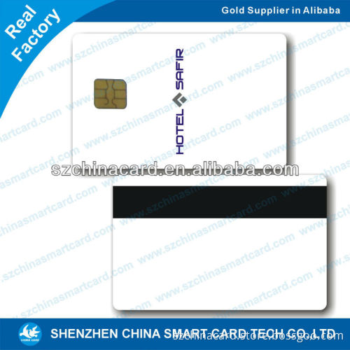 contact plastic pvc sle 4428 chip smart card